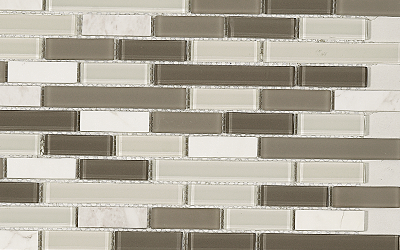FTBC06 SCARLET MARBLE/GLASS STAGGERED