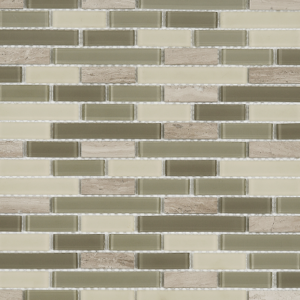 FTEL04 FAWN MARBLE/GLASS STAGGERED