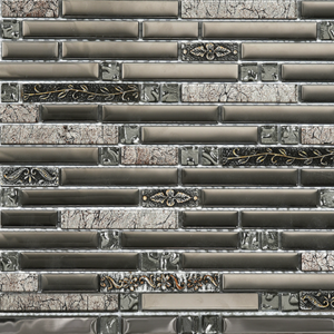 FTSB012 PEWTER FLORAL INTERLOCKING COMBO